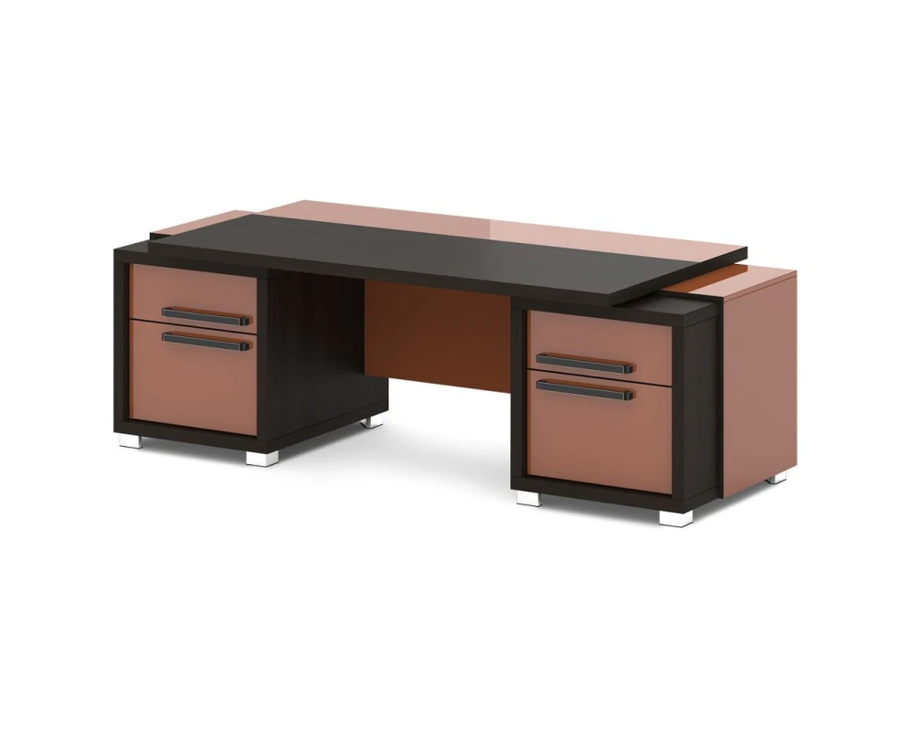 Стол с двумя тумбами 2270х1000х750 Грейс / Grace