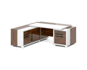 Стол с тумбой и греденцией 2070х2016х750 Грейс / Grace images