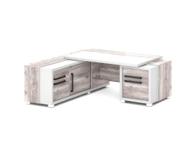 Стол с тумбой и греденцией 2070х2016х750 Грейс / Grace images