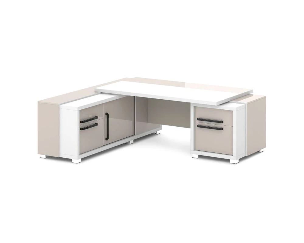 Стол с тумбой и греденцией 2270х2016х750 Грейс / Grace