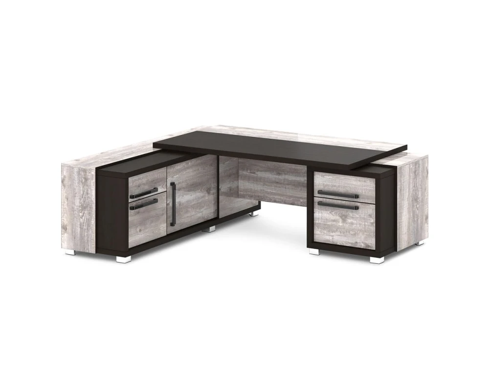 Стол с тумбой и греденцией 2270х2016х750 Грейс / Grace