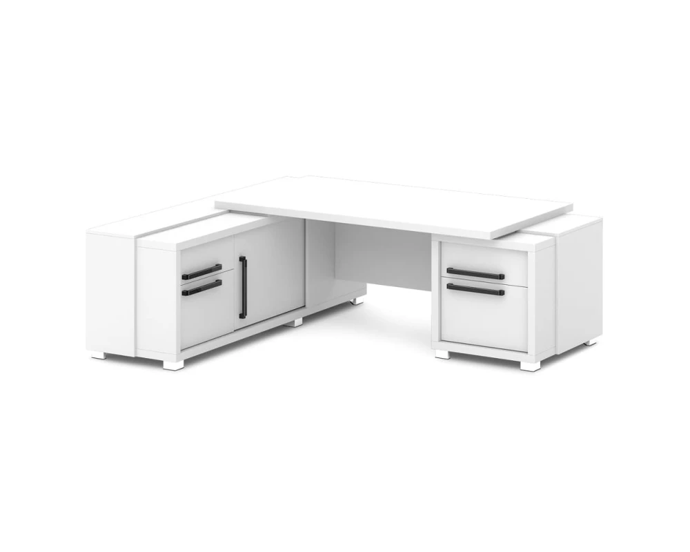 Стол с тумбой и греденцией 2270х2016х750 Грейс / Grace