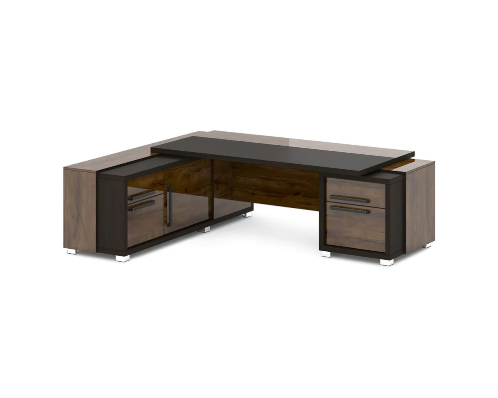 Стол с тумбой и греденцией 2470х2016х750 Грейс / Grace