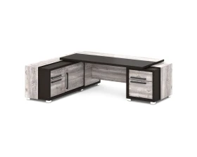 Стол с тумбой и греденцией 2470х2016х750 Грейс / Grace images