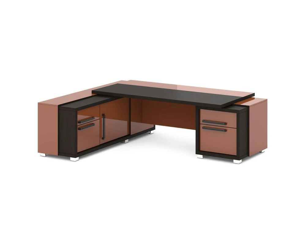 Стол с тумбой и греденцией 2470х2016х750 Грейс / Grace