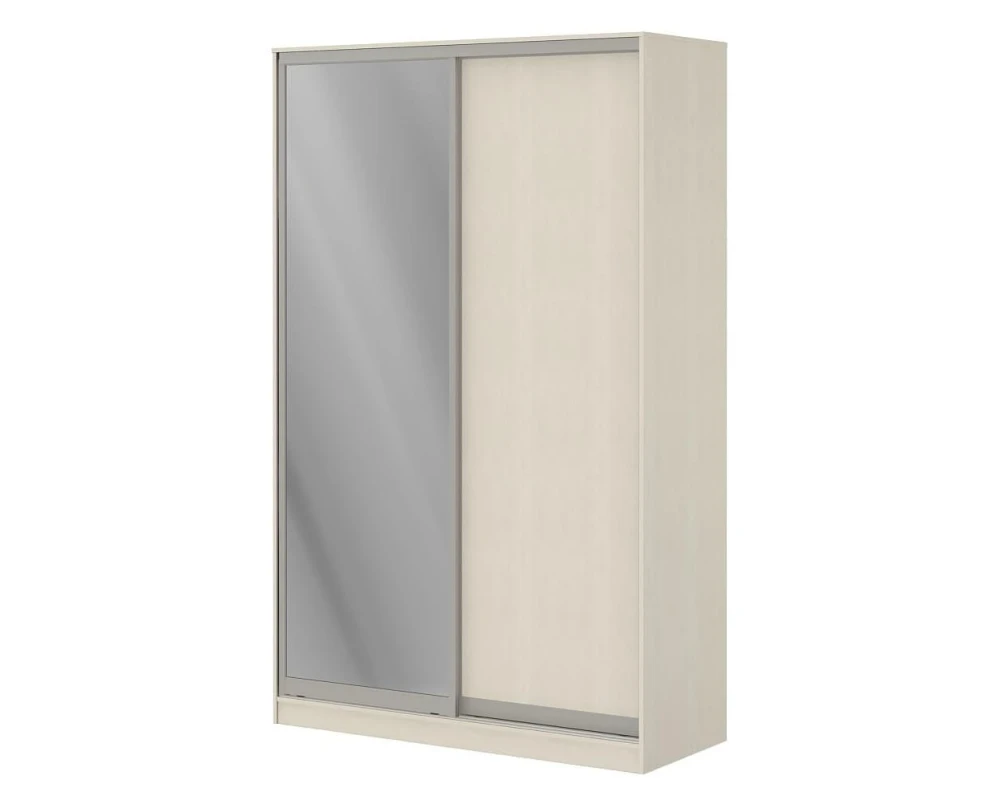 Шкаф купе 1,2 м с одной зеркальной и одной ЛДСП дверями ПК-ШК-КМШ240Х120Д1/СЗ1-В1 Система-M