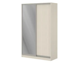 Шкаф купе 1,2 м с одной зеркальной и одной ЛДСП дверями ПК-ШК-КМШ240Х120Д1/СЗ1-В1 Система-M images