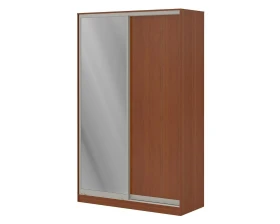 Шкаф купе 1,2 м с одной зеркальной и одной ЛДСП дверями ПК-ШК-КМШ240Х120Д1/СЗ1-В1 Система-M images