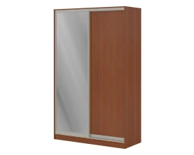 Шкаф купе 1,5 м с одной зеркальной и одной ЛДСП дверями ПК-ШК-КМШ240Х150Д1/СЗ1-В1 Система-M images