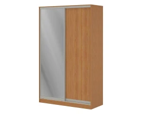 Шкаф купе 1,5 м с одной зеркальной и одной ЛДСП дверями ПК-ШК-КМШ240Х150Д1/СЗ1-В1 Система-M images