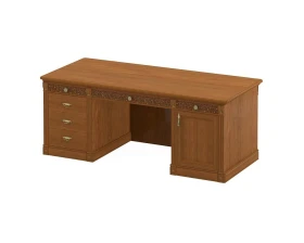 Стол руководителя двухтумбовый ПК-МР-СТР200Х90/2Т-В3 Марсель images