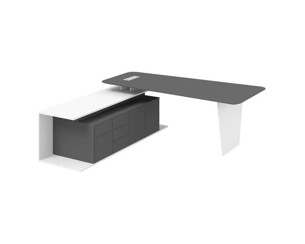 Стол руководителя левый ПК-МИН-СТ210Х202Л/Д/18/1-В1 Министр