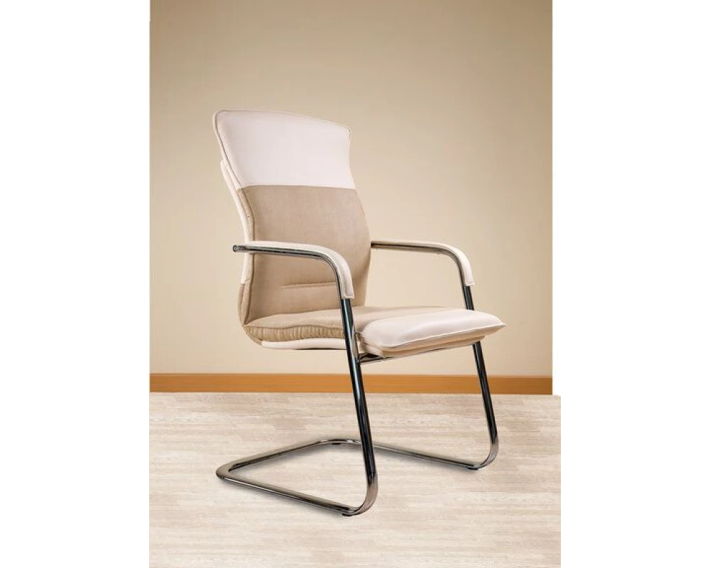 Кресло БЕРЛИН В, комб, хром