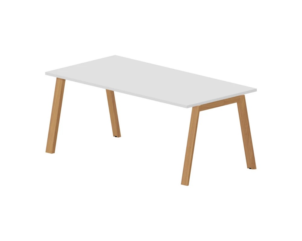 Стол руководителя 180х90х75 Артвуд Экзекьютив / Artwood Executive Белый/Бук