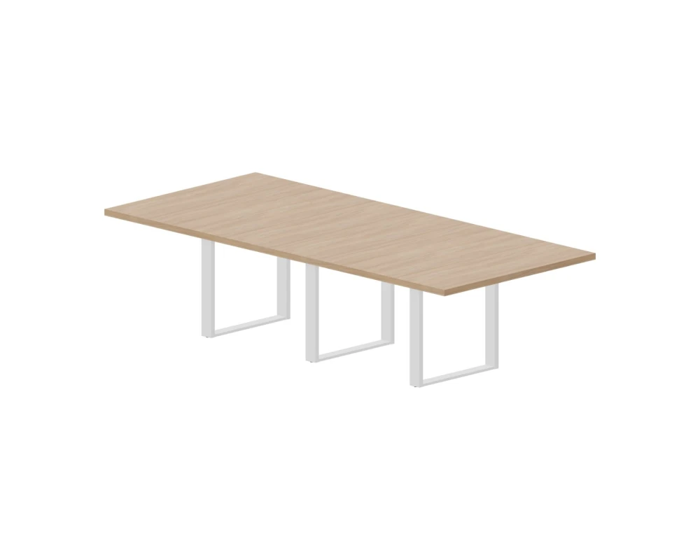 Стол для переговоров 280х126х74 Фортум Митинг / Fortum Meeting Светлый дуб/Белый