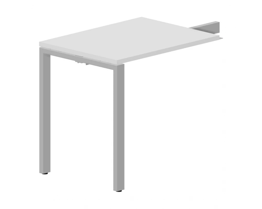 Брифинг-приставка 800х600х750 Strike Белый/Алюминий