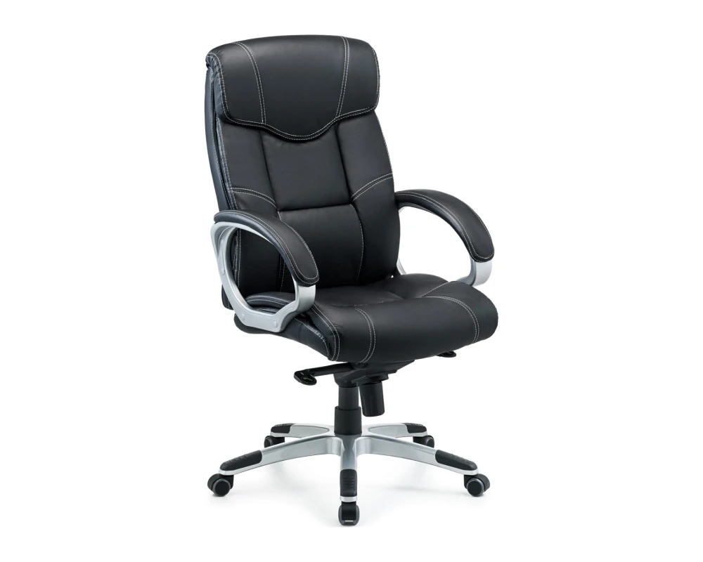 Кресло Albert 2177H Экокожа, Черный