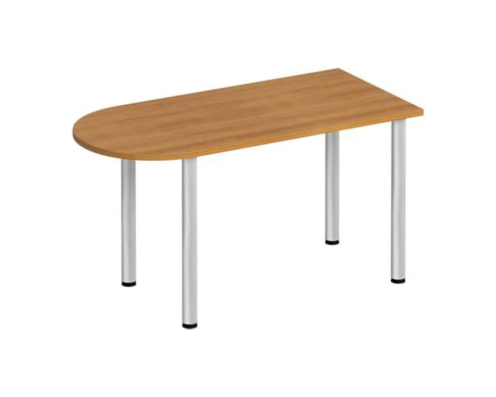 Стол письменный полукруглый на хромированных опорах ФР 2101 Formula