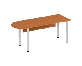 Стол письменный полукруглый на хромированных опорах МХ с экраном ДСП ФР 2113 Formula images