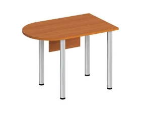 Стол письменный полукруглый на хромированных опорах МХ с экраном ДСП ФР 2114 Formula images