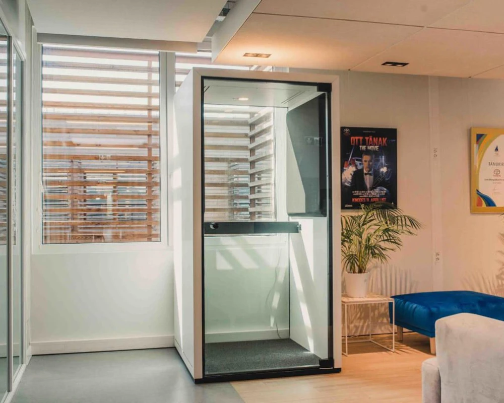 Акустическая кабина LWOP CUBE ONE (задняя стенка стекло)