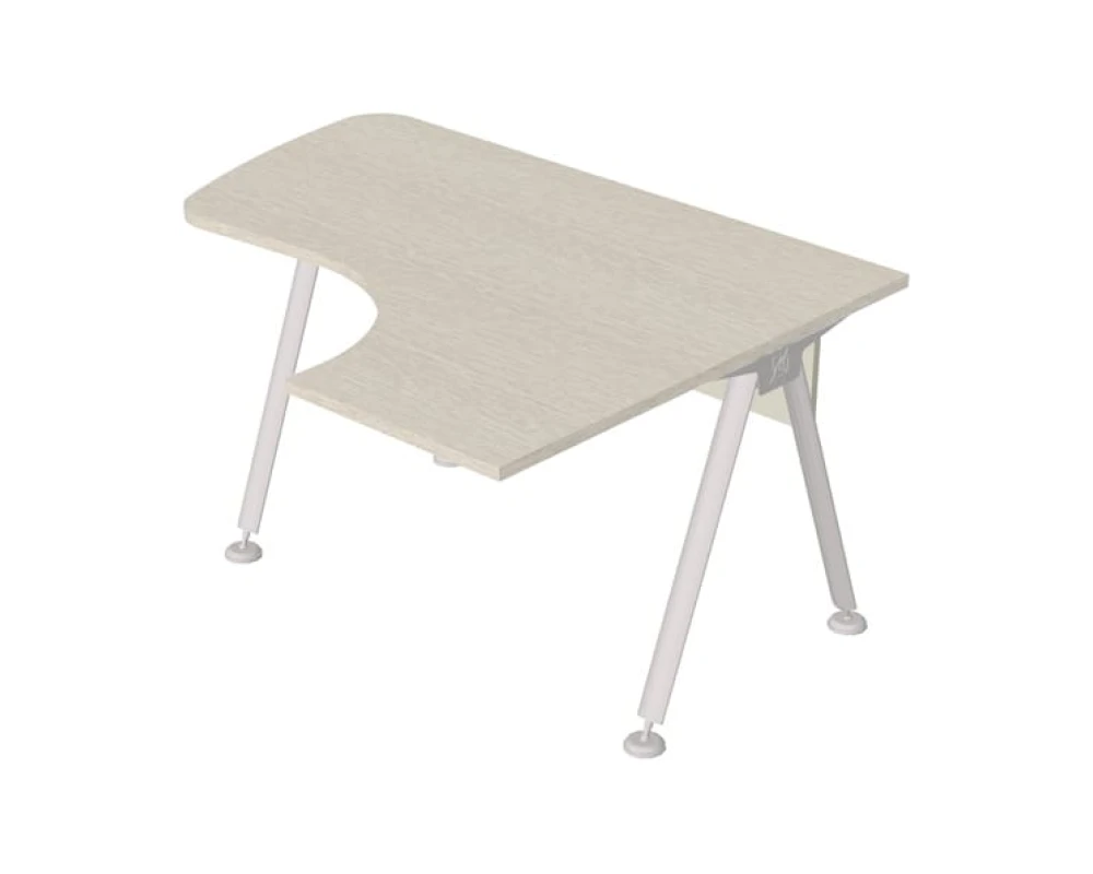 Стол интегральный на металлокаркасе правый GМ-103R+G-85 Гамма