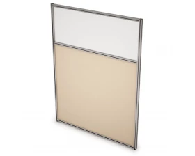 Перегородка напольная комби ЛДСП+Стекло 900x1300x29 Арго images