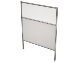 Перегородка напольная комби ЛДСП+Стекло+Просвет 1600x1300x29 Арго images