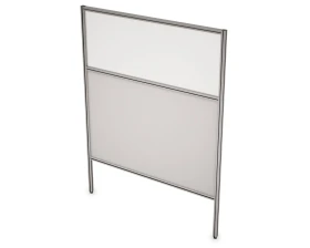 Перегородка напольная комби ЛДСП+Стекло+Просвет 700x1600x29 АРГО images