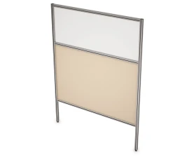 Перегородка напольная комби ЛДСП+Стекло+Просвет 700x1600x29 АРГО images