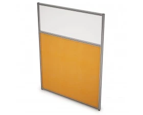 Перегородка напольная комби Ткань+Стекло 700x1600x29 Арго images