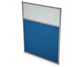 Перегородка напольная комби Ткань+Стекло 700x1600x29 Арго images