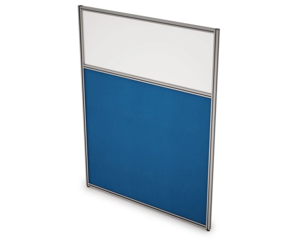 Перегородка напольная комби Ткань+Стекло 700x1600x29 Арго