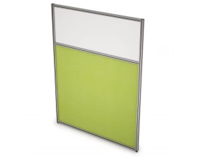 Перегородка напольная комби Ткань+Стекло 900x1300x29 Арго images