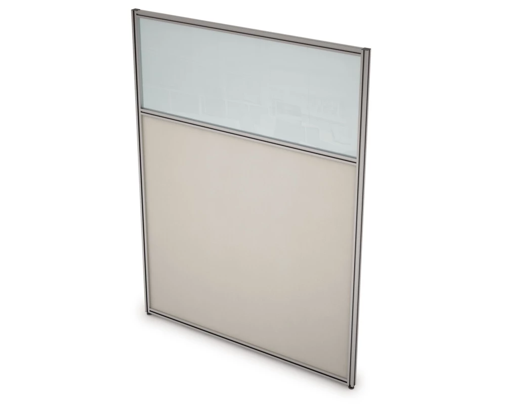 Перегородка напольная комби Ткань+Стекло 900x1300x29 Арго