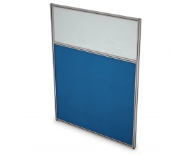 Перегородка напольная комби Ткань+Стекло 900x1300x29 Арго images