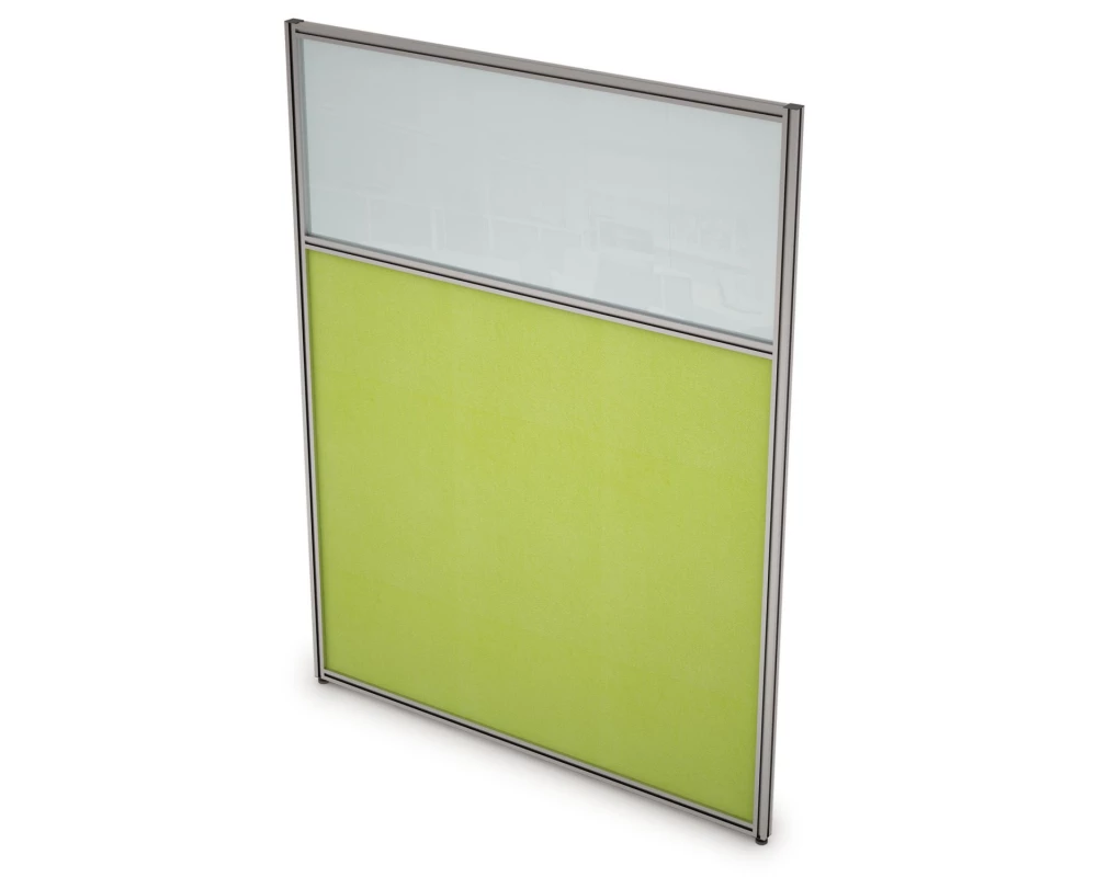 Перегородка напольная комби Ткань+Стекло 900x1300x29 Арго