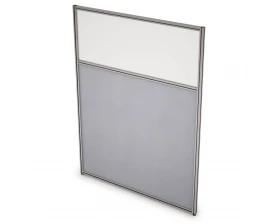 Перегородка напольная комби Ткань+Стекло 900x1300x29 Арго images