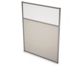 Перегородка напольная комби Ткань+Стекло 900x1300x29 Арго images