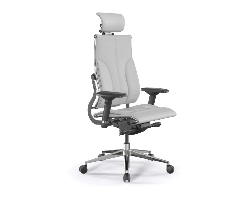 Кресло METTA M B2-10D M26.B32.G25.W03 Экокожа, Белый