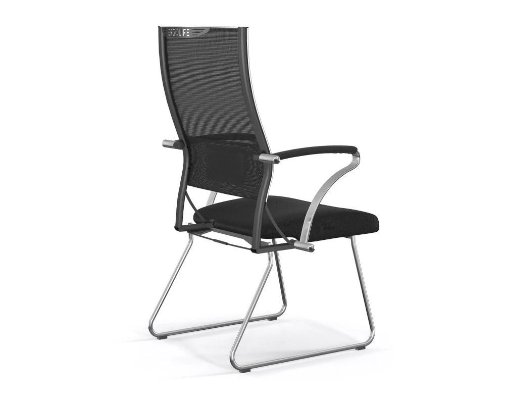 Кресло ErgoLife Sit Air-180 B2-290K F55 Сетка/Ткань, Черный