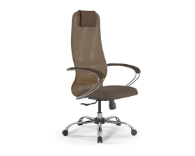 Кресло ErgoLife SynchroSit 8 B1-9K M25.B21.G20.W02 Сетка/Ткань, Светло-коричневый/Коричневый images