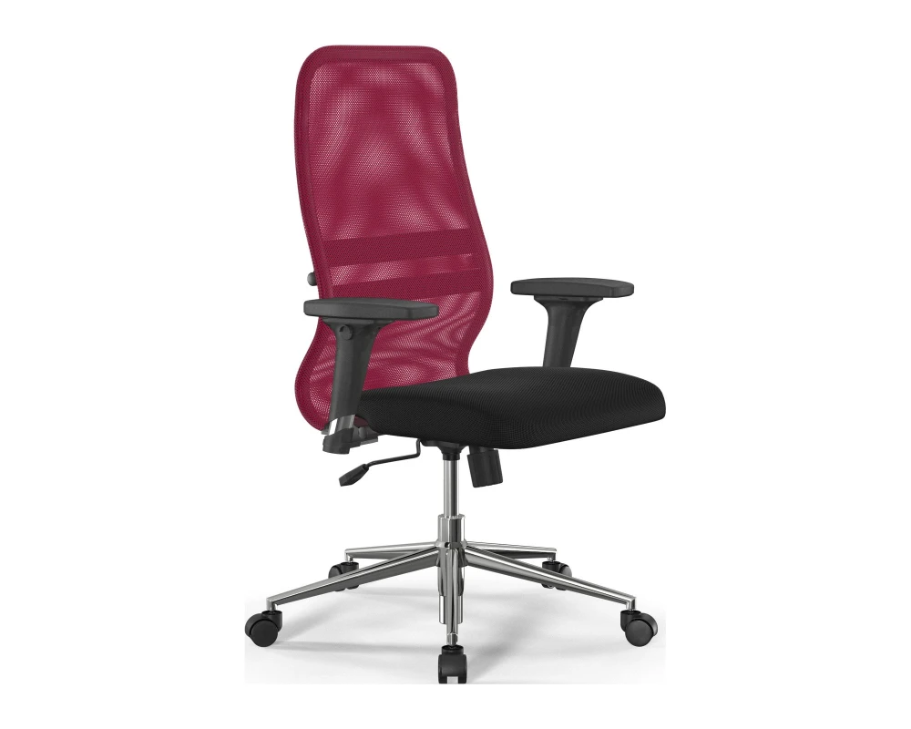 Кресло ErgoLife S 8 B2-8D M09.B23.G18.W01 Сетка, Красный/Черный