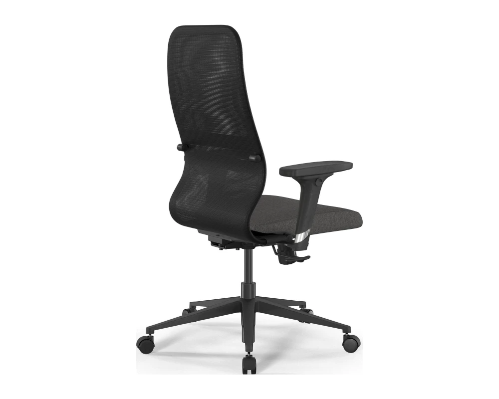 Кресло SynchroSit 8 B2-9D M20.B11.G19.W02 Сетка/Ткань, Черный/Темно-серый