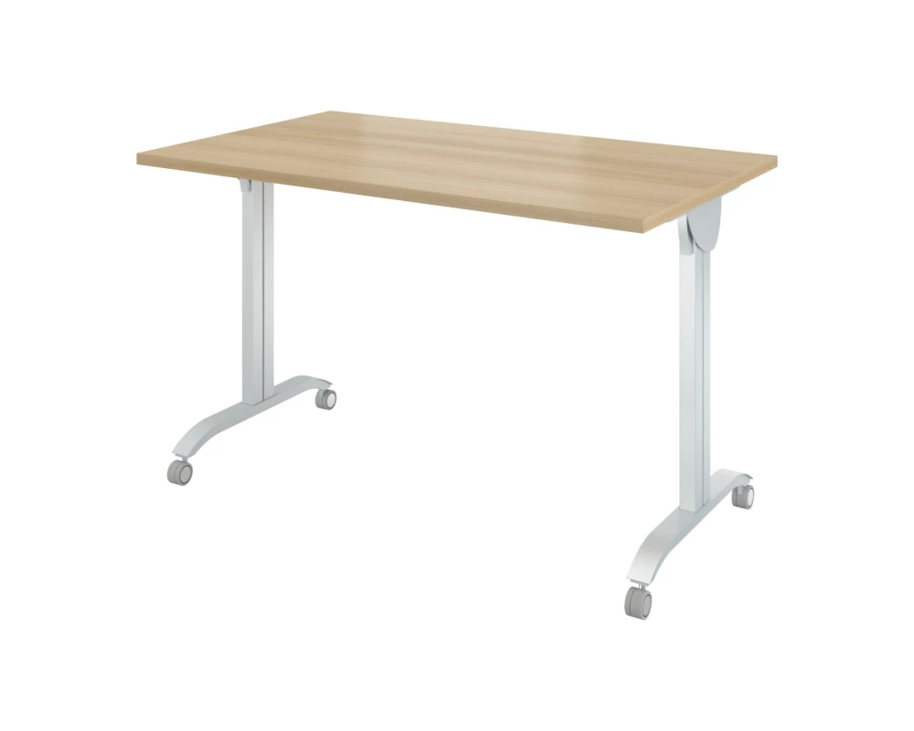 Стол на колёсах с откидной столешницей (1400х700х760) Дублин металл