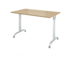 Стол на колёсах с откидной столешницей (1400х700х760) Дублин металл images