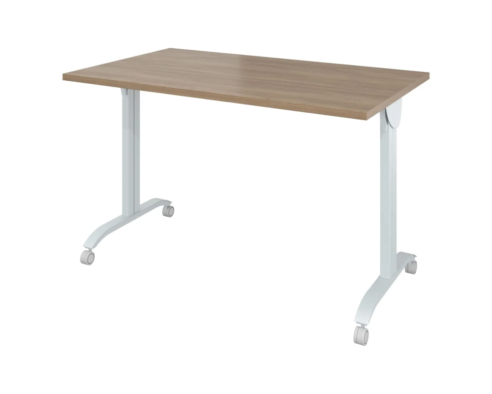 Стол на колёсах, на м/к с откидной столешницей (1200х700х760) Дублин