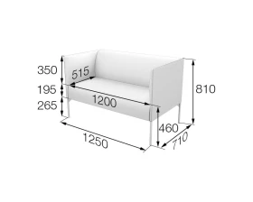 Диван 2-местный Brd2-2 Бридж MVK images
