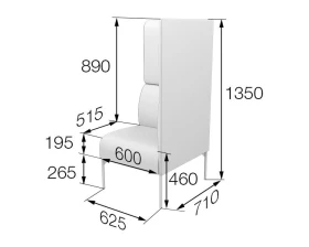 Модуль 1-местный левый высокий Brd1HL Бридж MVK images