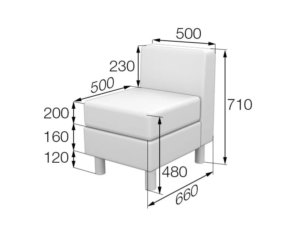 Модуль 1-местный Dm1 Домино MVK